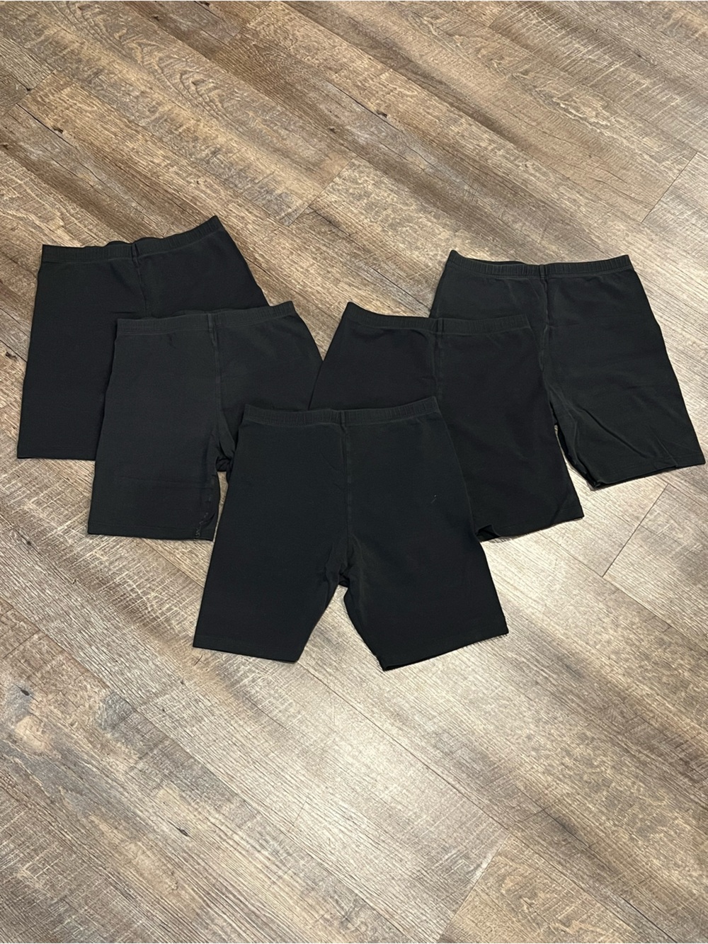 Black Bike Shorts - Pack of 5